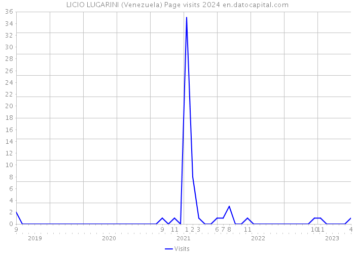 LICIO LUGARINI (Venezuela) Page visits 2024 
