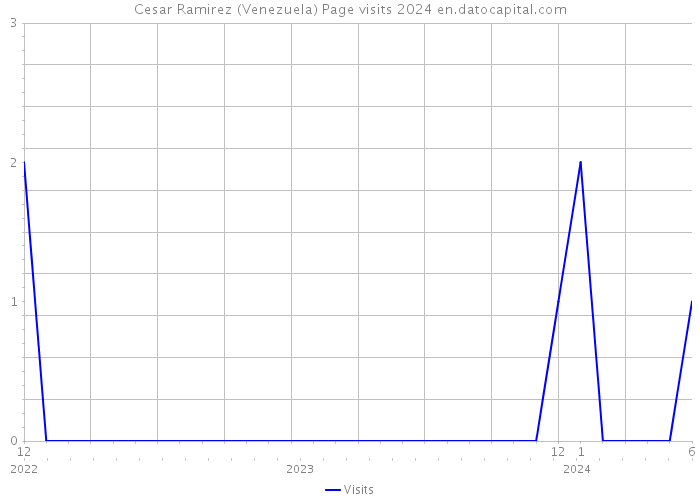 Cesar Ramirez (Venezuela) Page visits 2024 