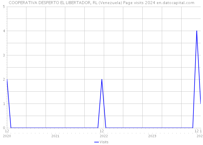 COOPERATIVA DESPERTO EL LIBERTADOR, RL (Venezuela) Page visits 2024 