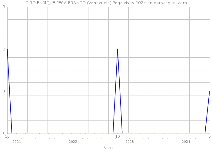 CIRO ENRIQUE PEñA FRANCO (Venezuela) Page visits 2024 
