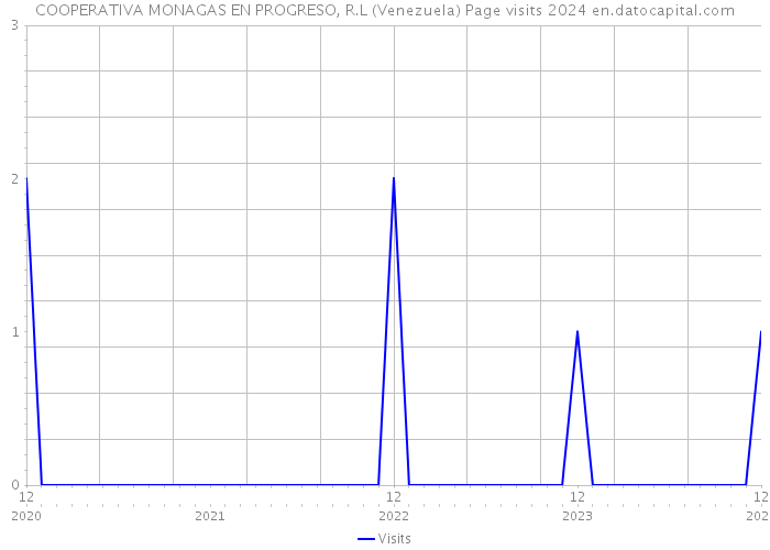 COOPERATIVA MONAGAS EN PROGRESO, R.L (Venezuela) Page visits 2024 