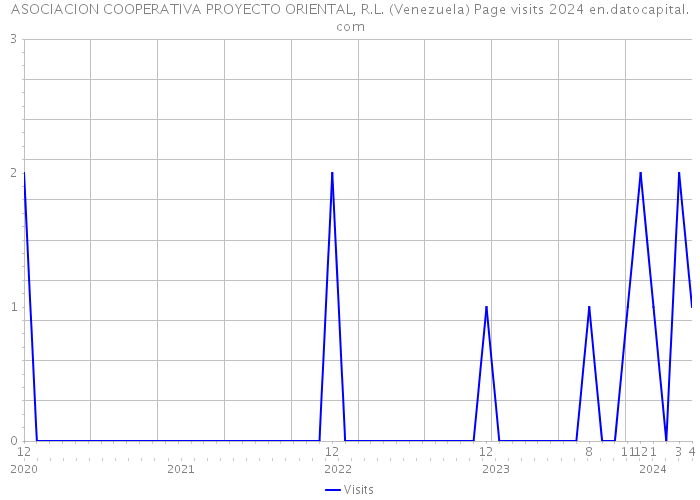 ASOCIACION COOPERATIVA PROYECTO ORIENTAL, R.L. (Venezuela) Page visits 2024 