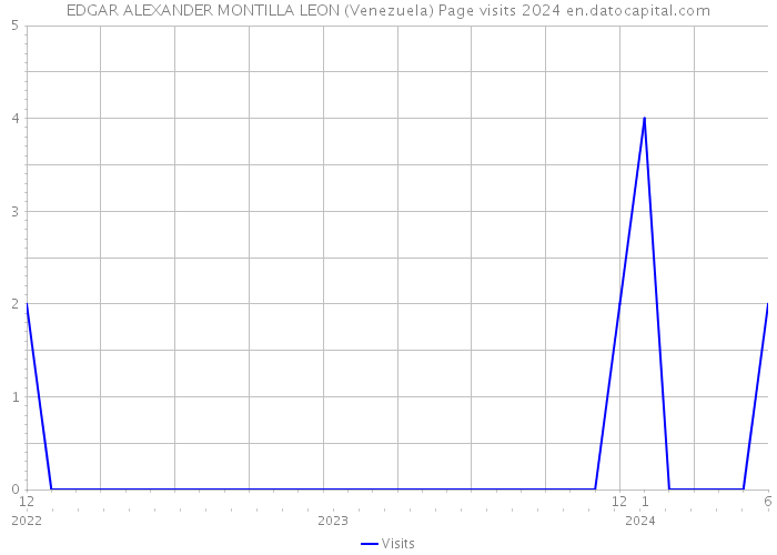 EDGAR ALEXANDER MONTILLA LEON (Venezuela) Page visits 2024 
