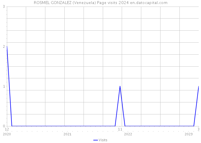 ROSMEL GONZALEZ (Venezuela) Page visits 2024 