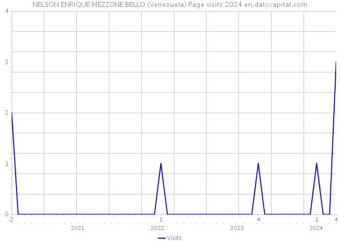 NELSON ENRIQUE MEZZONE BELLO (Venezuela) Page visits 2024 