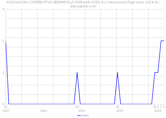 ASOCIACION COOPERATIVA DESARROLLO POPULAR 2030, R.L (Venezuela) Page visits 2024 