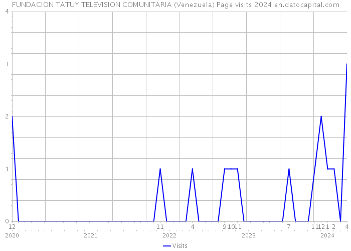 FUNDACION TATUY TELEVISION COMUNITARIA (Venezuela) Page visits 2024 