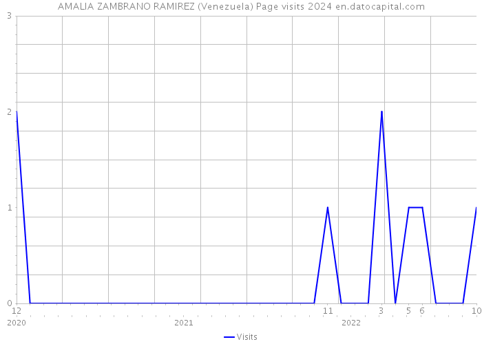AMALIA ZAMBRANO RAMIREZ (Venezuela) Page visits 2024 
