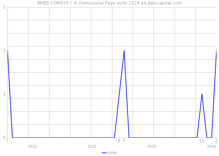 BRIES COMSYS C A (Venezuela) Page visits 2024 
