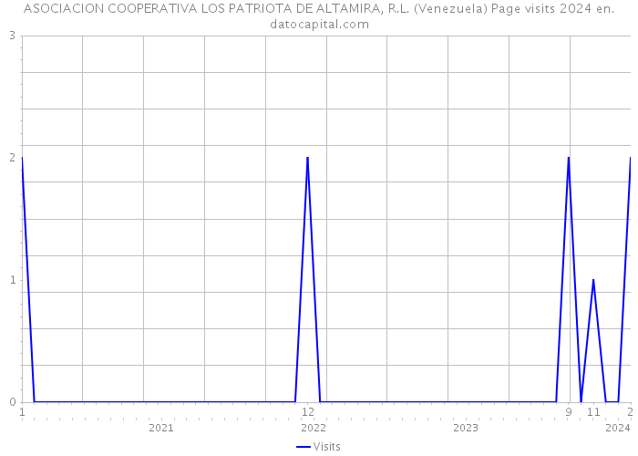 ASOCIACION COOPERATIVA LOS PATRIOTA DE ALTAMIRA, R.L. (Venezuela) Page visits 2024 