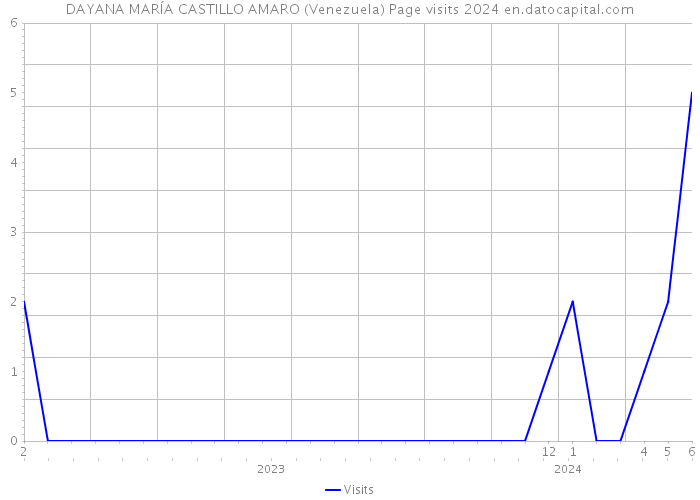 DAYANA MARÍA CASTILLO AMARO (Venezuela) Page visits 2024 