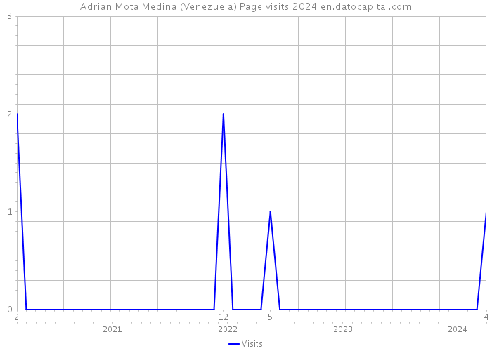 Adrian Mota Medina (Venezuela) Page visits 2024 