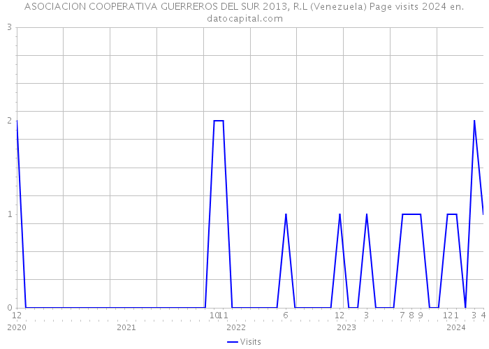ASOCIACION COOPERATIVA GUERREROS DEL SUR 2013, R.L (Venezuela) Page visits 2024 