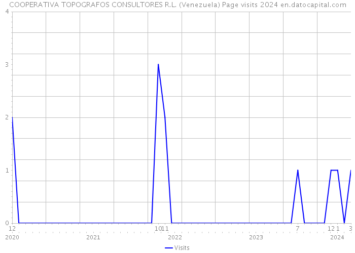 COOPERATIVA TOPOGRAFOS CONSULTORES R.L. (Venezuela) Page visits 2024 