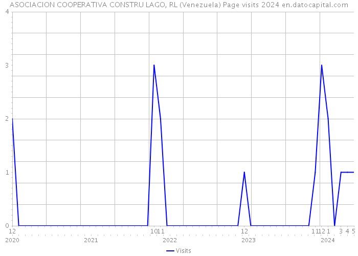 ASOCIACION COOPERATIVA CONSTRU LAGO, RL (Venezuela) Page visits 2024 