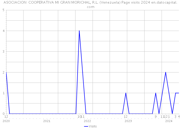 ASOCIACION COOPERATIVA MI GRAN MORICHAL, R.L. (Venezuela) Page visits 2024 