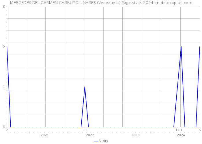 MERCEDES DEL CARMEN CARRUYO LINARES (Venezuela) Page visits 2024 