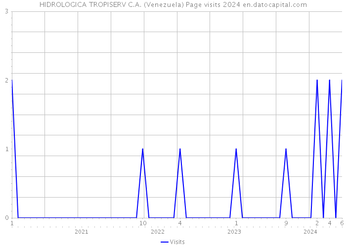 HIDROLOGICA TROPISERV C.A. (Venezuela) Page visits 2024 