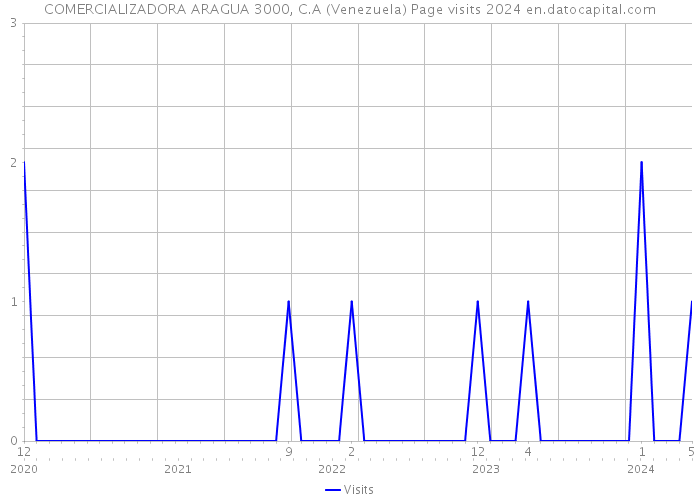 COMERCIALIZADORA ARAGUA 3000, C.A (Venezuela) Page visits 2024 