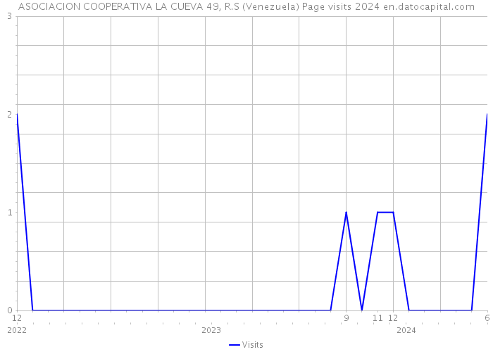 ASOCIACION COOPERATIVA LA CUEVA 49, R.S (Venezuela) Page visits 2024 