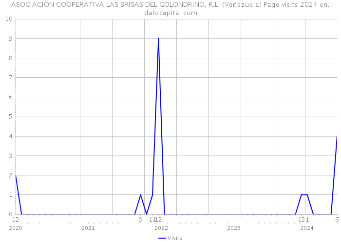 ASOCIACIÓN COOPERATIVA LAS BRISAS DEL GOLONDRINO, R.L. (Venezuela) Page visits 2024 