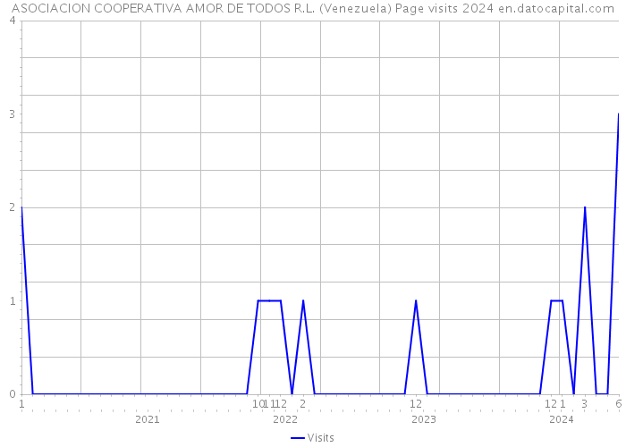 ASOCIACION COOPERATIVA AMOR DE TODOS R.L. (Venezuela) Page visits 2024 
