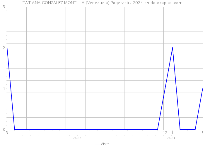 TATIANA GONZALEZ MONTILLA (Venezuela) Page visits 2024 