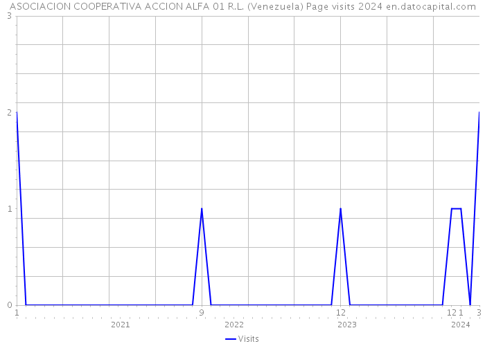 ASOCIACION COOPERATIVA ACCION ALFA 01 R.L. (Venezuela) Page visits 2024 