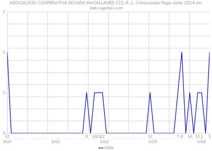 ASOCIACION COOPERATIVA MIYARA MAGALLANES 222, R. L. (Venezuela) Page visits 2024 