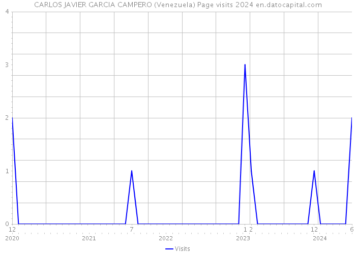 CARLOS JAVIER GARCIA CAMPERO (Venezuela) Page visits 2024 