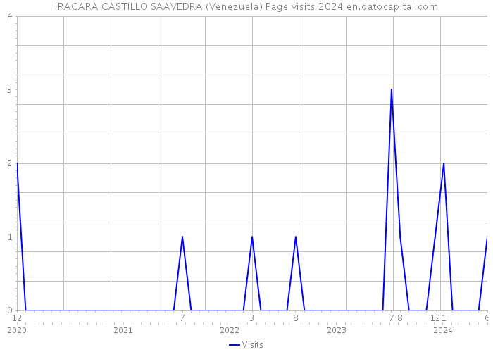 IRACARA CASTILLO SAAVEDRA (Venezuela) Page visits 2024 