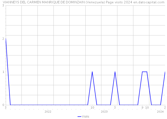VIANNEYS DEL CARMEN MANRIQUE DE DOMINZAIN (Venezuela) Page visits 2024 