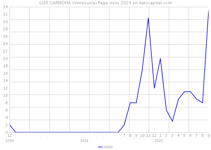 LUIS CARMONA (Venezuela) Page visits 2024 