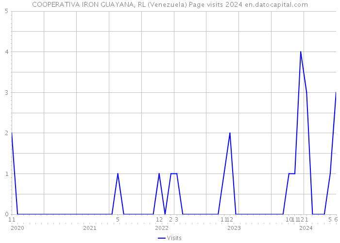 COOPERATIVA IRON GUAYANA, RL (Venezuela) Page visits 2024 