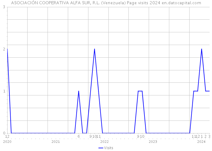 ASOCIACIÓN COOPERATIVA ALFA SUR, R.L. (Venezuela) Page visits 2024 
