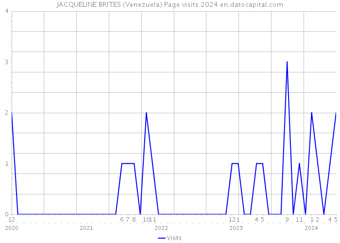 JACQUELINE BRITES (Venezuela) Page visits 2024 