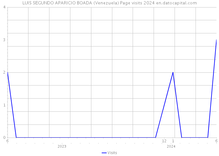 LUIS SEGUNDO APARICIO BOADA (Venezuela) Page visits 2024 