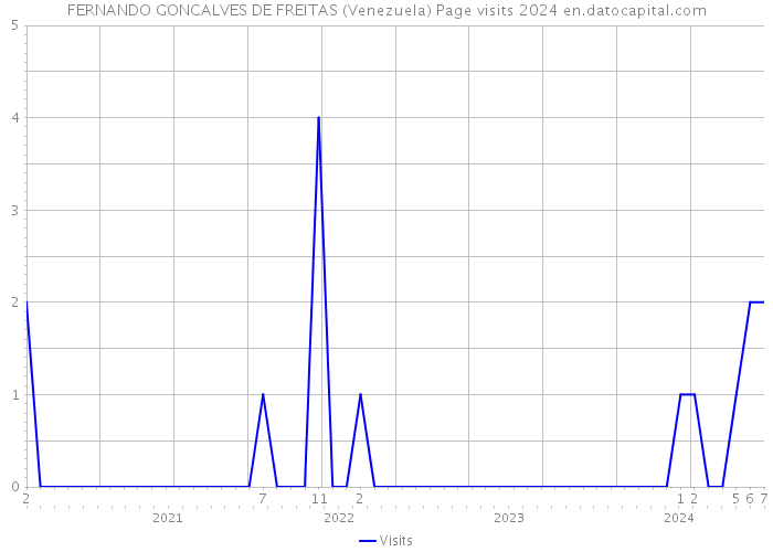 FERNANDO GONCALVES DE FREITAS (Venezuela) Page visits 2024 