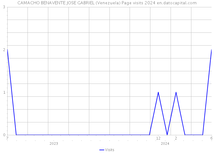 CAMACHO BENAVENTE JOSE GABRIEL (Venezuela) Page visits 2024 
