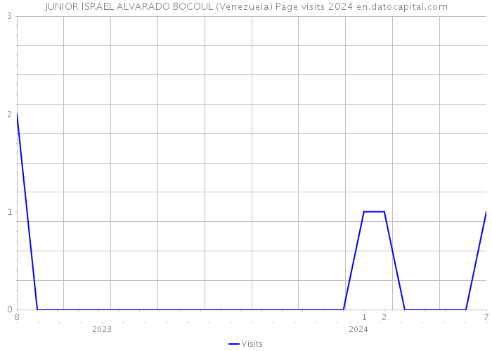 JUNIOR ISRAEL ALVARADO BOCOUL (Venezuela) Page visits 2024 