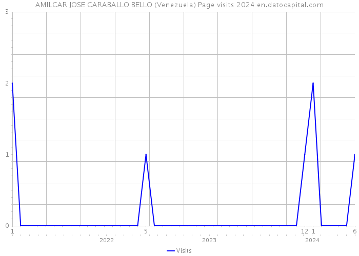 AMILCAR JOSE CARABALLO BELLO (Venezuela) Page visits 2024 