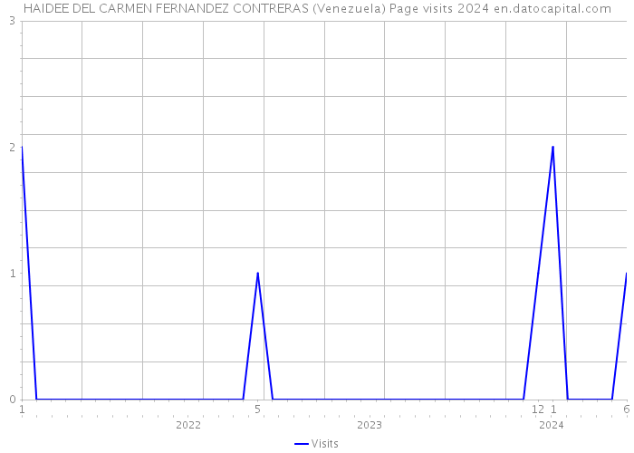 HAIDEE DEL CARMEN FERNANDEZ CONTRERAS (Venezuela) Page visits 2024 