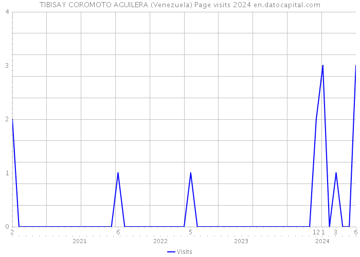 TIBISAY COROMOTO AGUILERA (Venezuela) Page visits 2024 