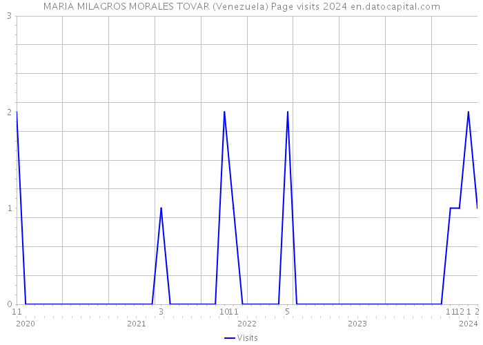MARIA MILAGROS MORALES TOVAR (Venezuela) Page visits 2024 