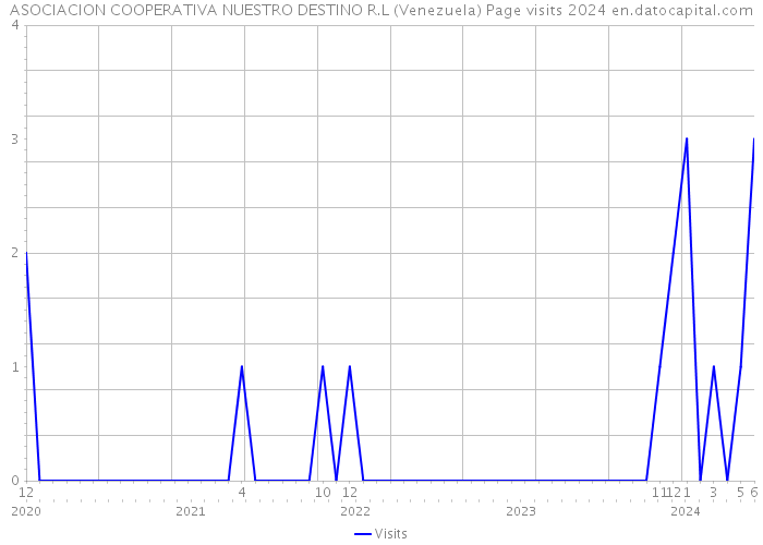 ASOCIACION COOPERATIVA NUESTRO DESTINO R.L (Venezuela) Page visits 2024 