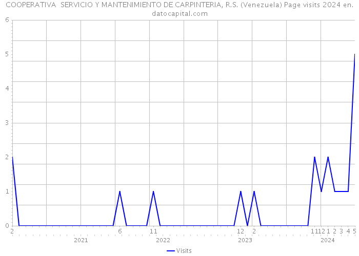 COOPERATIVA SERVICIO Y MANTENIMIENTO DE CARPINTERIA, R.S. (Venezuela) Page visits 2024 