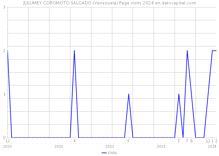JULUMEY COROMOTO SALGADO (Venezuela) Page visits 2024 