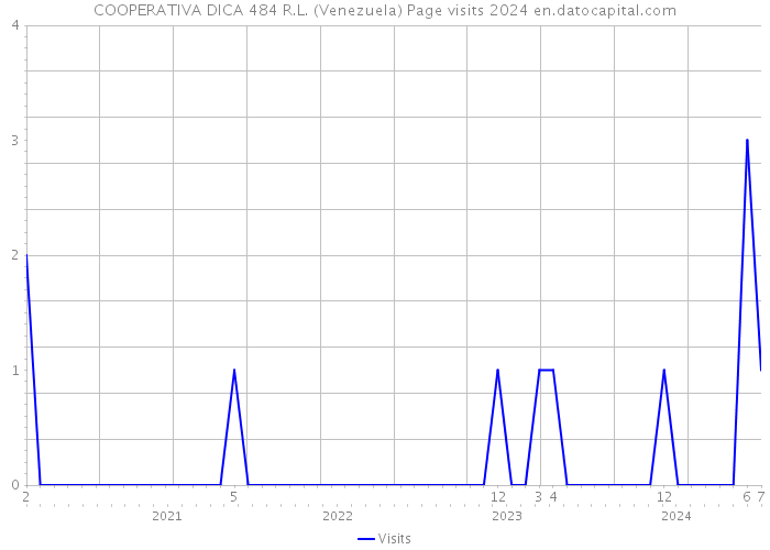 COOPERATIVA DICA 484 R.L. (Venezuela) Page visits 2024 