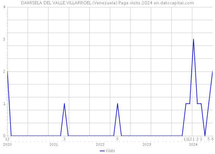 DAMISELA DEL VALLE VILLARROEL (Venezuela) Page visits 2024 