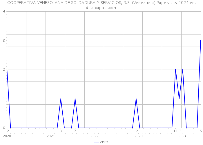 COOPERATIVA VENEZOLANA DE SOLDADURA Y SERVICIOS, R.S. (Venezuela) Page visits 2024 